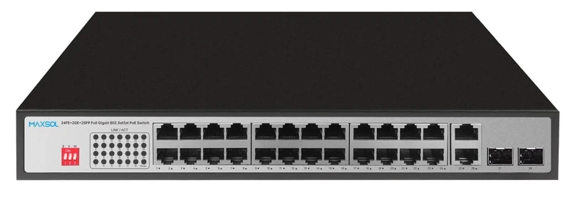 Μη διαχειριζόμενος μεταγωγέας PoE Gigabit μεγάλης εμβέλειας 24 θυρών, 300W