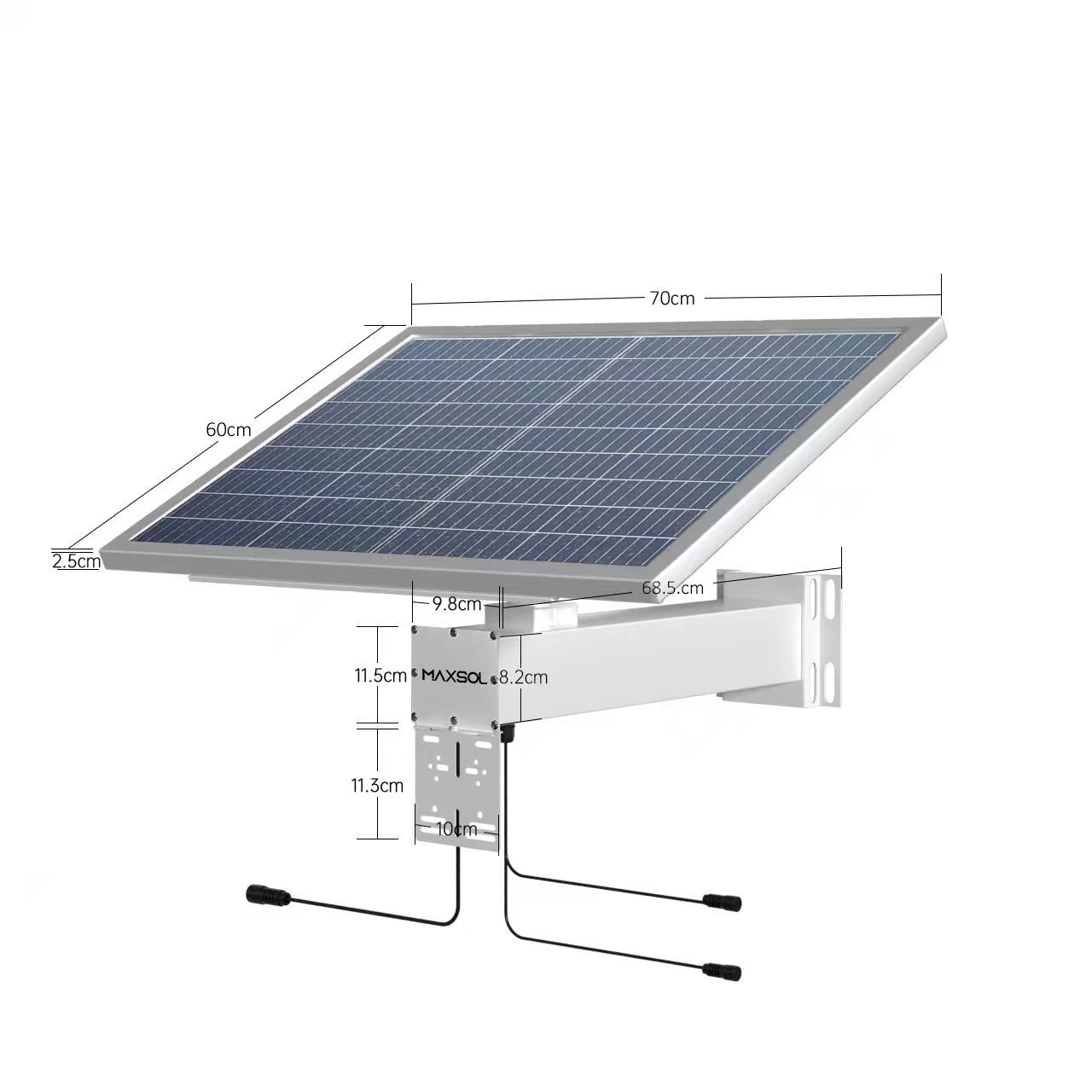 Βιομηχανική ηλιακή τροφοδοσία CCTV 80W με LiFePO4