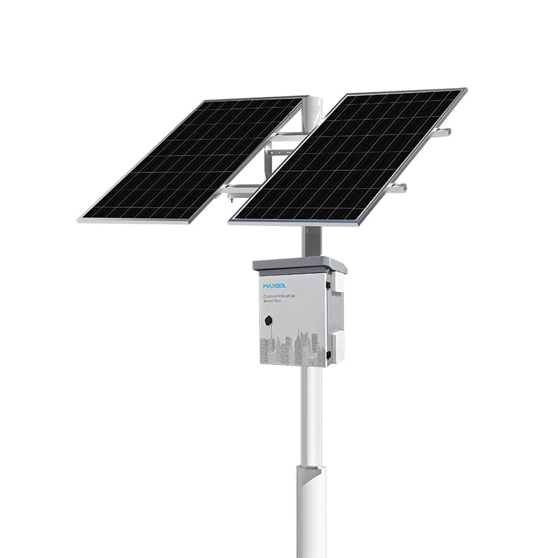 Ηλιακό σύστημα Maxsol CS400150 400W με δύο πάνελ και μπαταρία LiFePO4 ονομαστικής ενέργειας 1920Wh