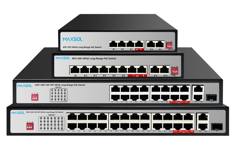 Εμπορικός μεταγωγέας PoE 100Mbps