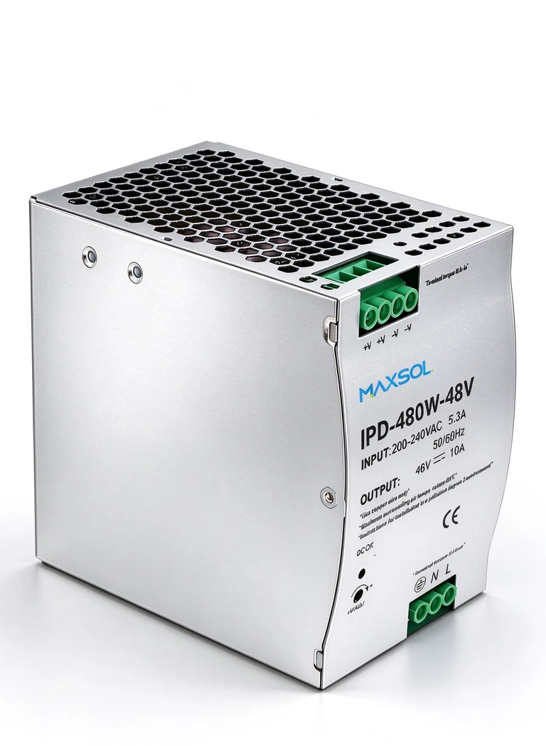 Βιομηχανικό τροφοδοτικό ράγας DIN 48V, 480W