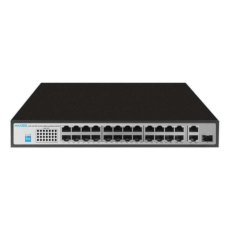 Μεταγωγέας Fast Ethernet PoE+ 24 θυρών με Gigabit uplink
