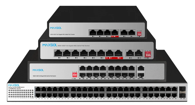 Εμπορικός μεταγωγέας PoE 1000Mbps